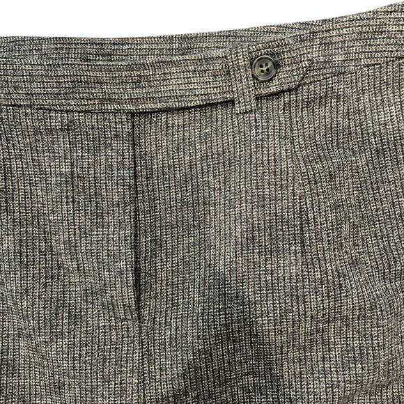 Vintage 2000’s United Colors of Benetton Green Wool Blend Tweed Pencil Skirt 10 - Picture 3 of 8